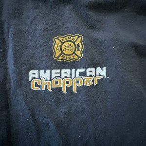 American Chopper Fire Bike T Shirt Size L